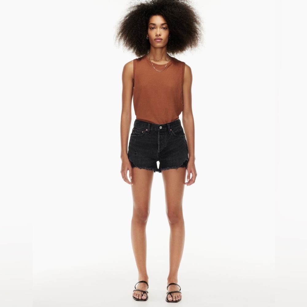Aritzia Ex Boyfriend Shorts Black